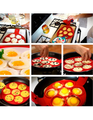 Moule en silicone à crêpes pliable antiadhésif...