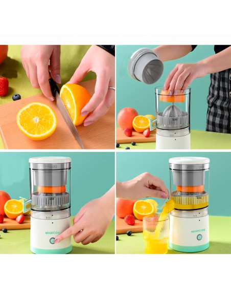 Extracteur de jus portable sans fil rechargeable par USB