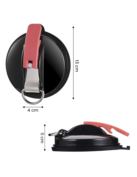 Kit d'ancrage à ventouse 2pcs Crochet multifonction Max 22kg