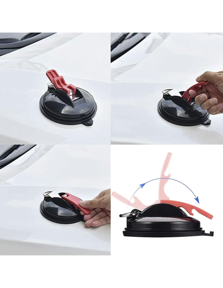 Kit d'ancrage à ventouse 2pcs Crochet multifonction Max 22kg