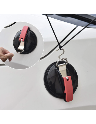 Kit d'ancrage à ventouse 2pcs Crochet...