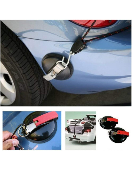 Kit d'ancrage à ventouse 2pcs Crochet multifonction Max 22kg