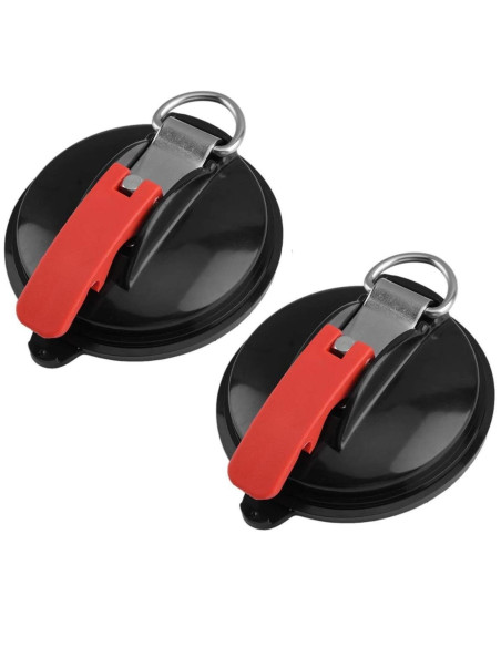 Kit d'ancrage à ventouse 2pcs Crochet multifonction Max 22kg