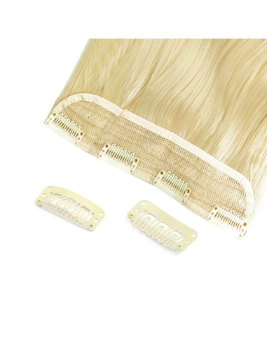 Extension 4 clips blond clair ondulé long 50cm...