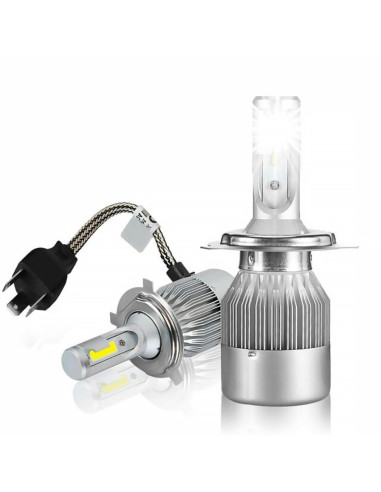 Paire d'ampoules LED H4 C6 pour phares de...