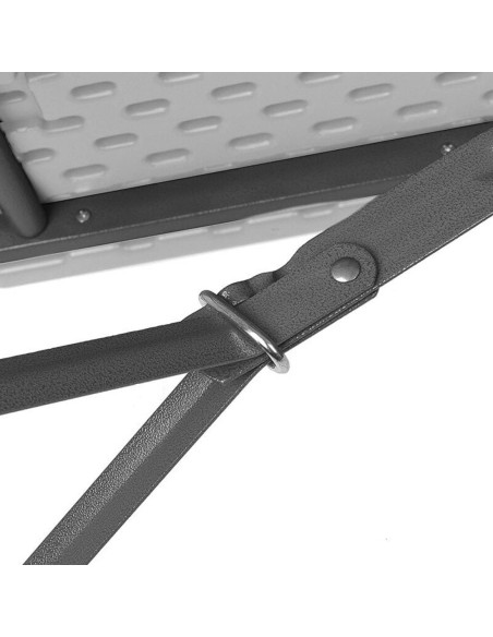 Pack de 2 bancs pliants en plastique blanc pour pique-nique et camping