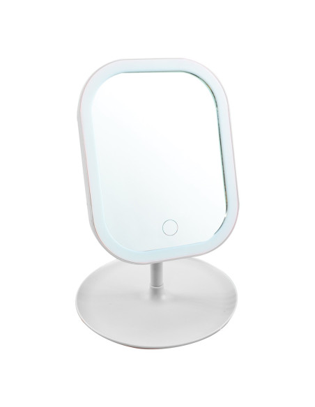 Miroir cosmétique éclairé éclairé par LED de maquillage de table rechargeable