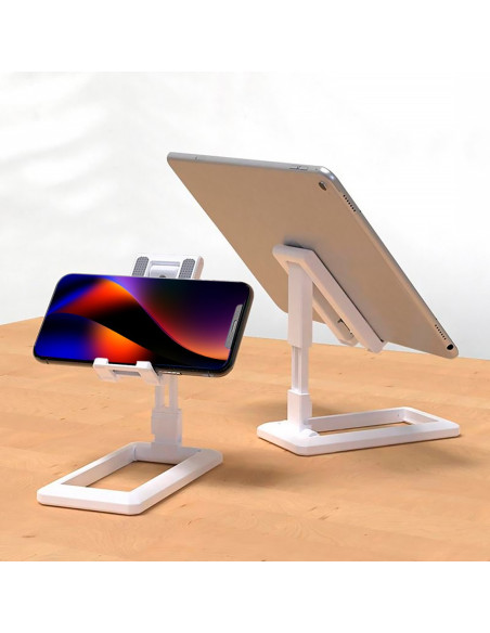 Support de bureau pliable Support universel portable pour téléphone et tablette