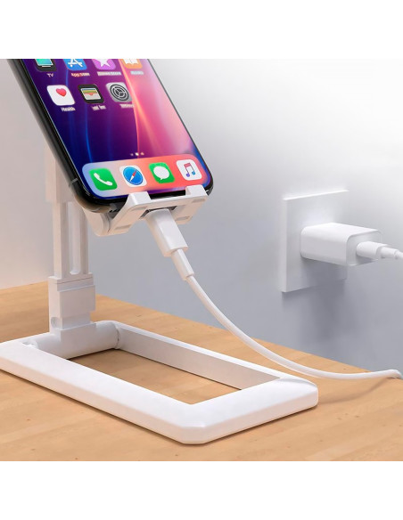 Support de bureau pliable Support universel portable pour téléphone et tablette