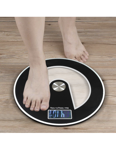 Pèse-personne électronique digital en verre...