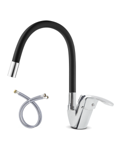 Robinet mitigeur flexible pivotant pour évier de cuisine 2