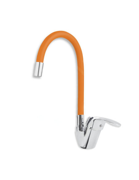 Robinet mitigeur flexible pivotant pour évier de cuisine