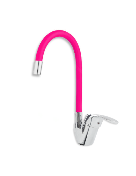 Robinet mitigeur flexible pivotant pour évier de cuisine