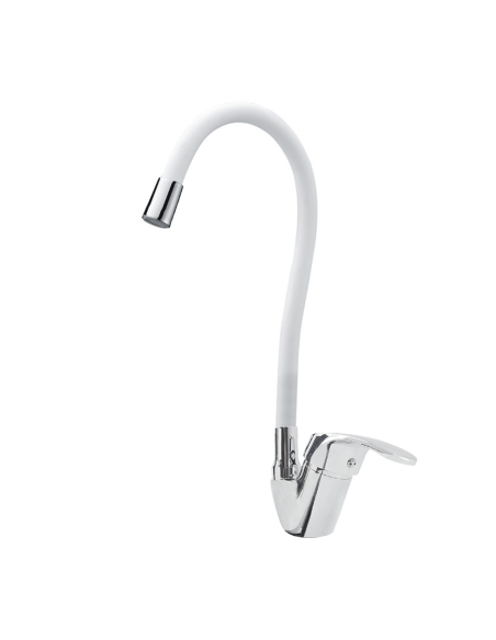 Robinet mitigeur flexible pivotant pour évier de cuisine