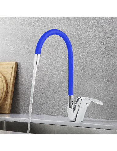 Robinet mitigeur flexible pivotant pour évier...