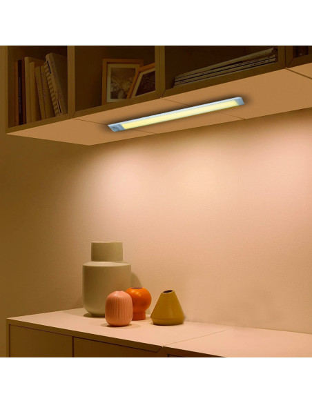 Strip 28 LED lumière chaude pour placard 38cm détecteur mouvement rechargeable