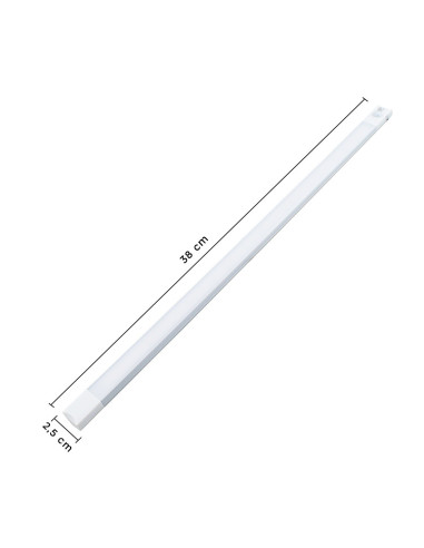 Réglette 28 LED lumière blanche armoire 38cm...