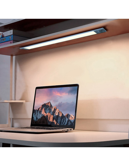 Réglette 38 LED lumière naturelle armoire 48cm Détecteurmouvement rechargeable