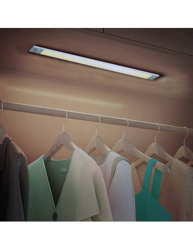 Réglette 38 LED lumière naturelle armoire 48cm...
