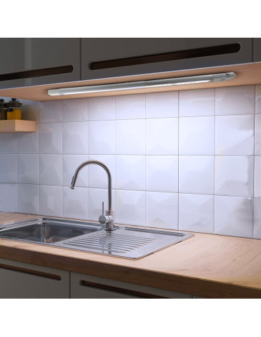 Strip 48 LED lumière froide armoire 58cm avec...