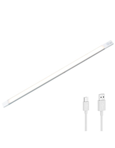 Bande lumière chaude 48 LED armoire 58 cm avec...