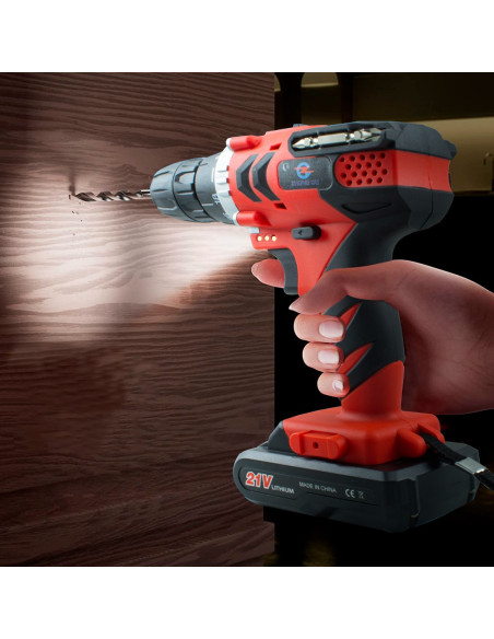 Étui et accessoires pour perceuse sans fil à double batterie