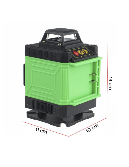 Niveau Laser Vert Croix 16 Lignes Auto-Nivellement 360° Horizontal Vertical