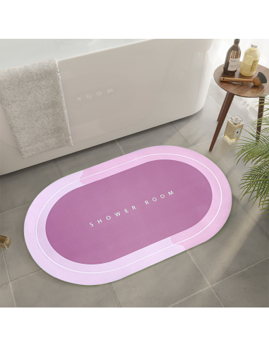 Tapis de douche antidérapant Oval ROSE 43x67cm...