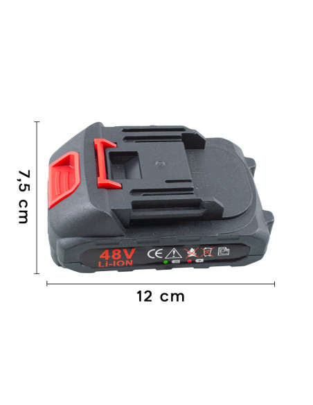 Batterie au lithium rechargeable 48V pour mini tronçonneuse et outils sans fil