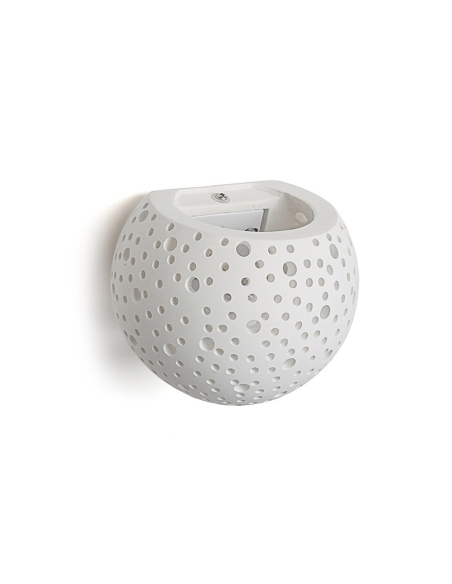 Applique en plâtre G9 Plafonnier perforé double émission lumineuse