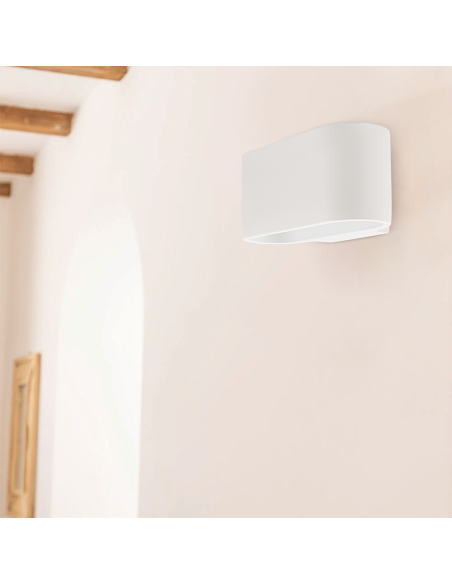 Applique en plâtre G9 Montage mural Double émission lumineuse