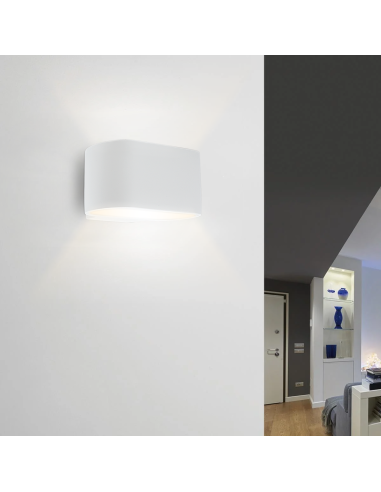 Applique en plâtre G9 Montage mural Double...