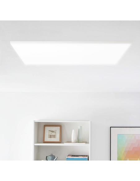 Plafonnier LED 50W Lumière Blanche 6000K Lampe Carrée Intérieure Mince