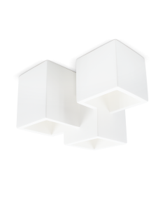 Applique murale en plâtre Pintable avec 3 plafonniers...