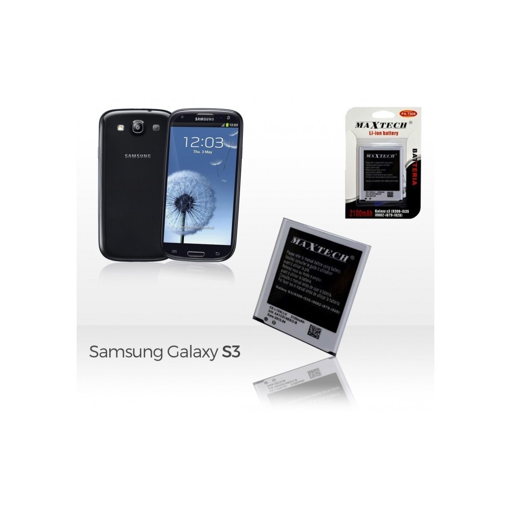 Batterie compatible Samsung Galaxy trend 3 i8260 - MaxTech batterie Li-ion 2100mAh T017