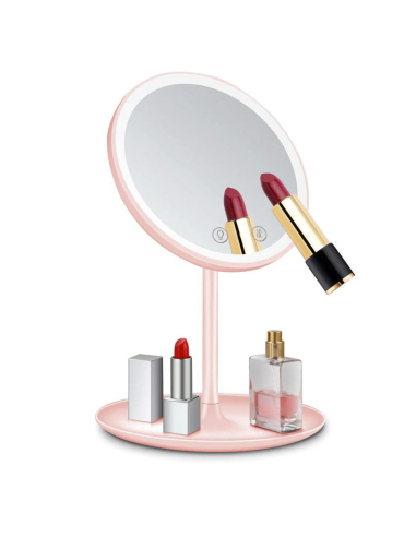 Miroir cosmétique de table à LED Lampe de...