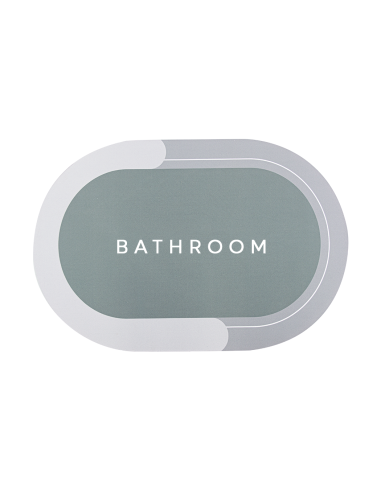 Tapis de bain ovale antidérapant 43x67cm en...