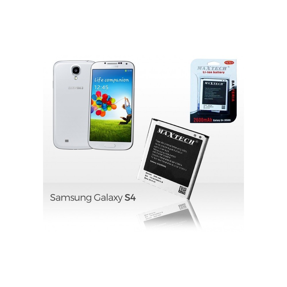 Batterie compatible Samsung Galaxy S4 (9500)- MaxTech batterie Li-ion 2600mAh