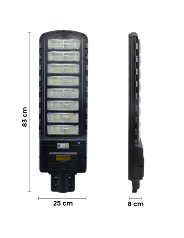 508255 Lampadaire charge solaire 800W détecteur...