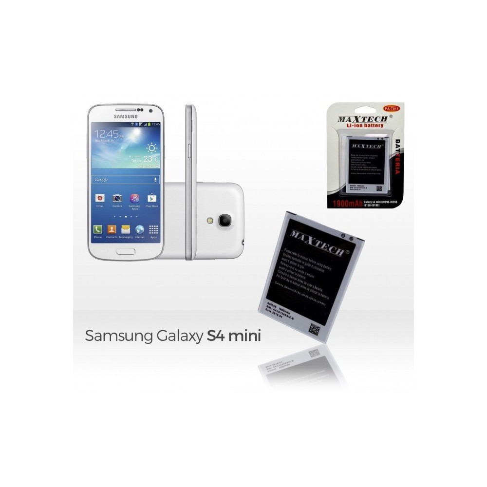 Batterie compatible Samsung Galaxy s4 Mini i9192 - MaxTech batterie Li-ion 1900mAh T011