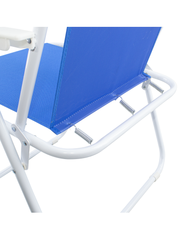 Chaise de jardin pliante en acier Sea Beach...