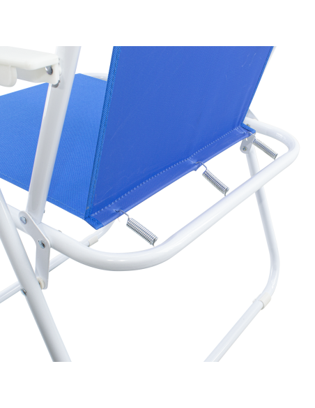 Chaise de jardin pliante en acier Sea Beach Relax pour le camping