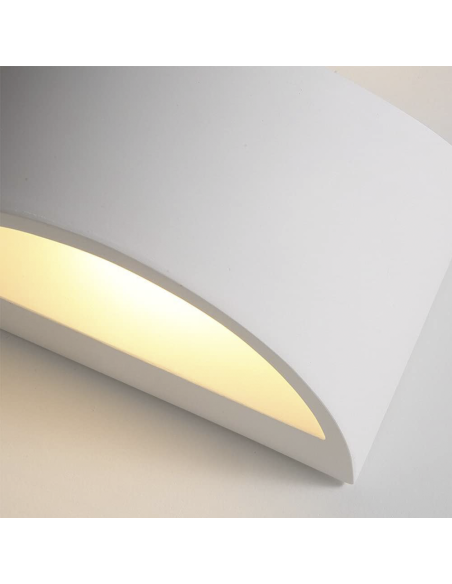 Applique murale en plâtre GS-5022 Montage mural G9 double émission lumineuse