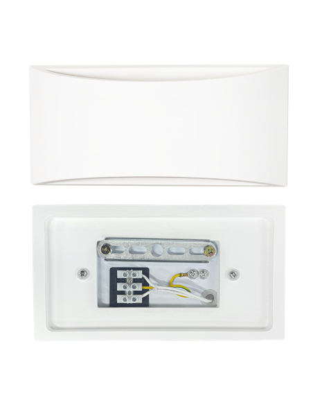 Applique murale en plâtre GS-5022 Montage mural G9 double émission lumineuse