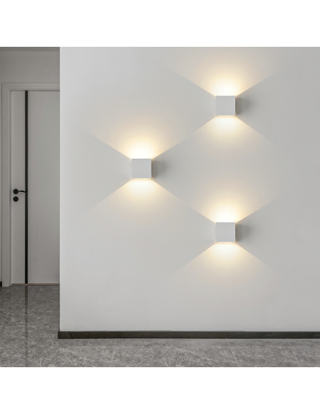 Applique Murale en Plâtre GS-5019 G9 Montage Mural Double Émission de Lumière