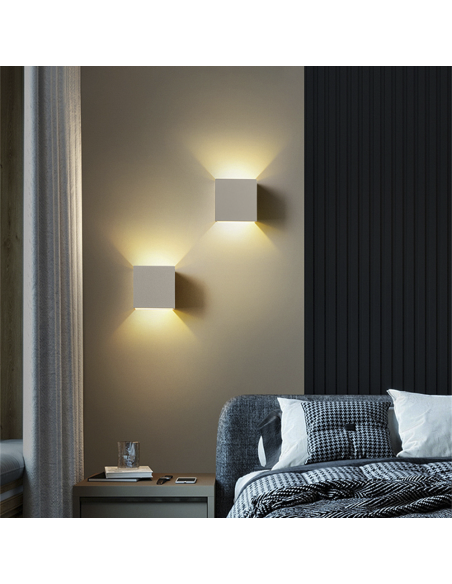 Applique Murale en Plâtre GS-5019 G9 Montage Mural Double Émission de Lumière