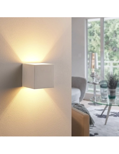 Applique Murale en Plâtre GS-5019 G9 Montage...