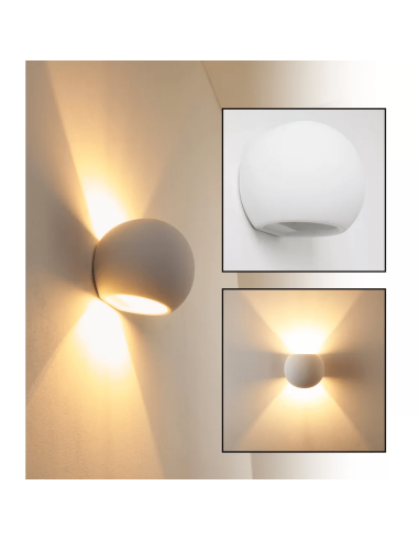 Applique en plâtre GS-5017 G9 Montage mural...