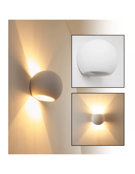 Applique en plâtre GS-5017 G9 Montage mural Double émission lumineuse