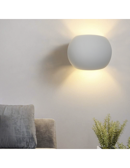 Applique en plâtre GS-5017 G9 Montage mural Double émission lumineuse